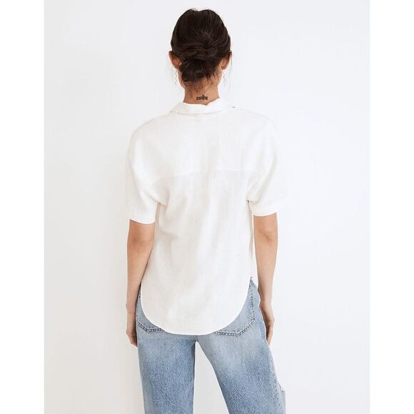 Madewell Breezewoven Beachside Shirttail Top size Small - Picture 3 of 10